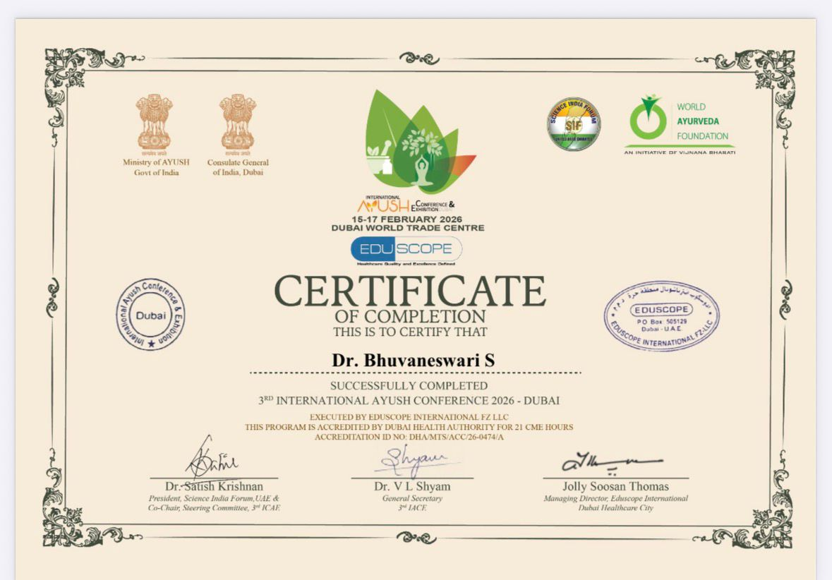 Certificate for paper presentation